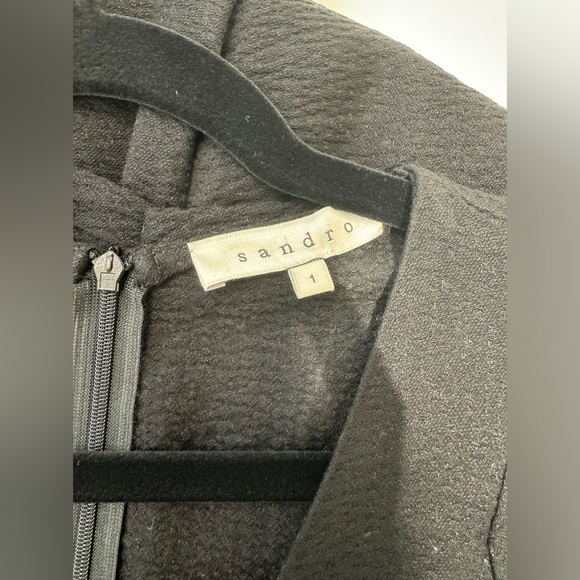 Sandro Black Peplum Dress - Picture 4 of 6